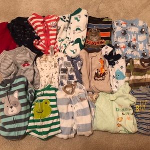 17 sets 3-6 month PJ’s